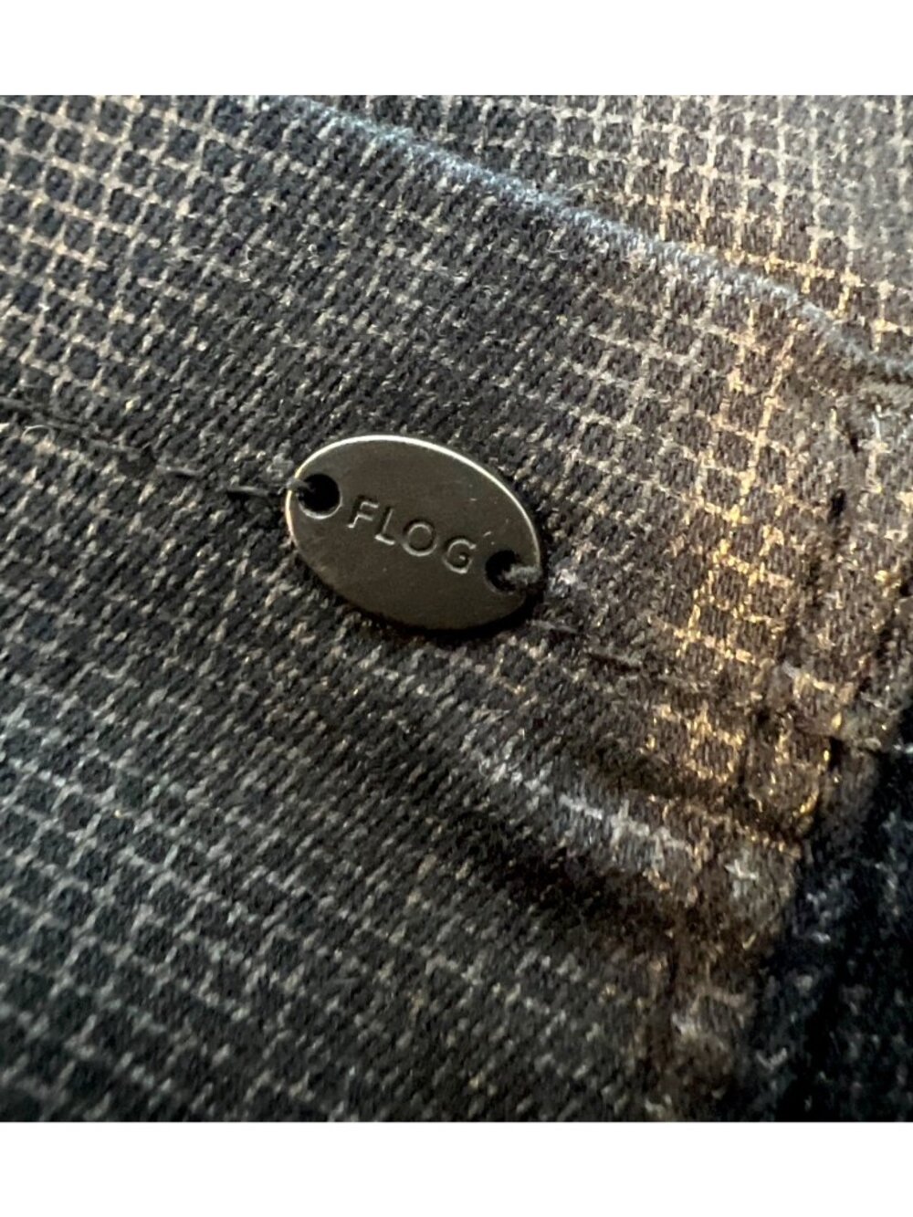 Flog tapered drawstring pants Black with gray tiny check size 29 (S/M) Capsule - Picture 9 of 9